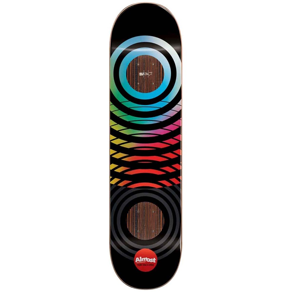 Almost Black Blur Impact Yuri Facchini 8.5 Skateboard Deck
