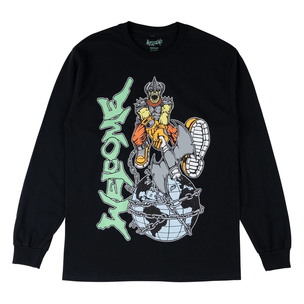 Welcome Skateboards Unchained Black Long Sleeve Shirt [Size: S]