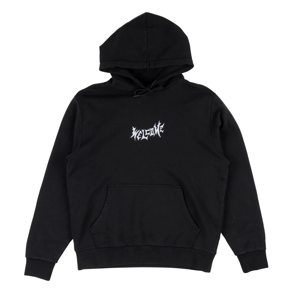 Welcome Skateboards Vampire Vintage Black Pigment Dyed Hoodie [Size: M]