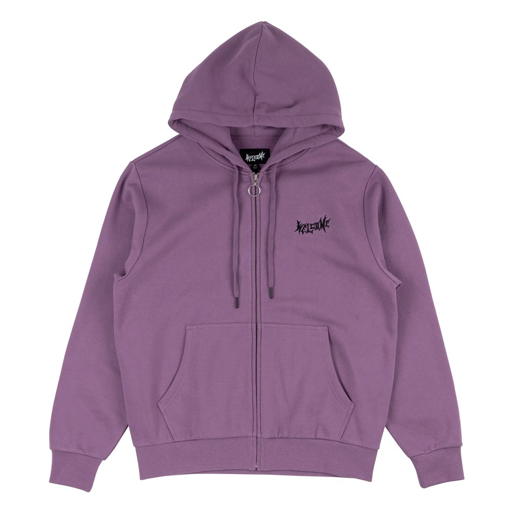 Welcome Skateboards Balance Embroidered Zip Berry Hoodie [Size: M]