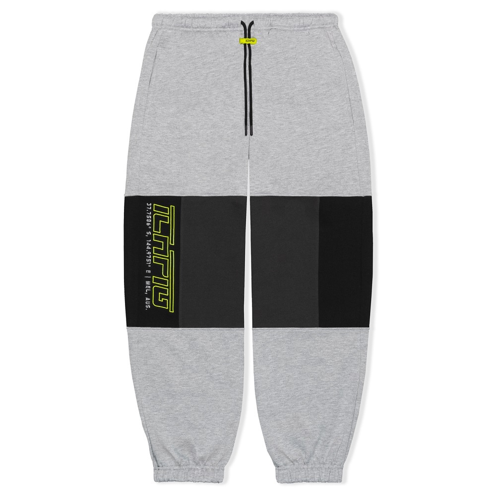 Ichpig Frontier Panel Graphite Marle Track Pants [Size: S]