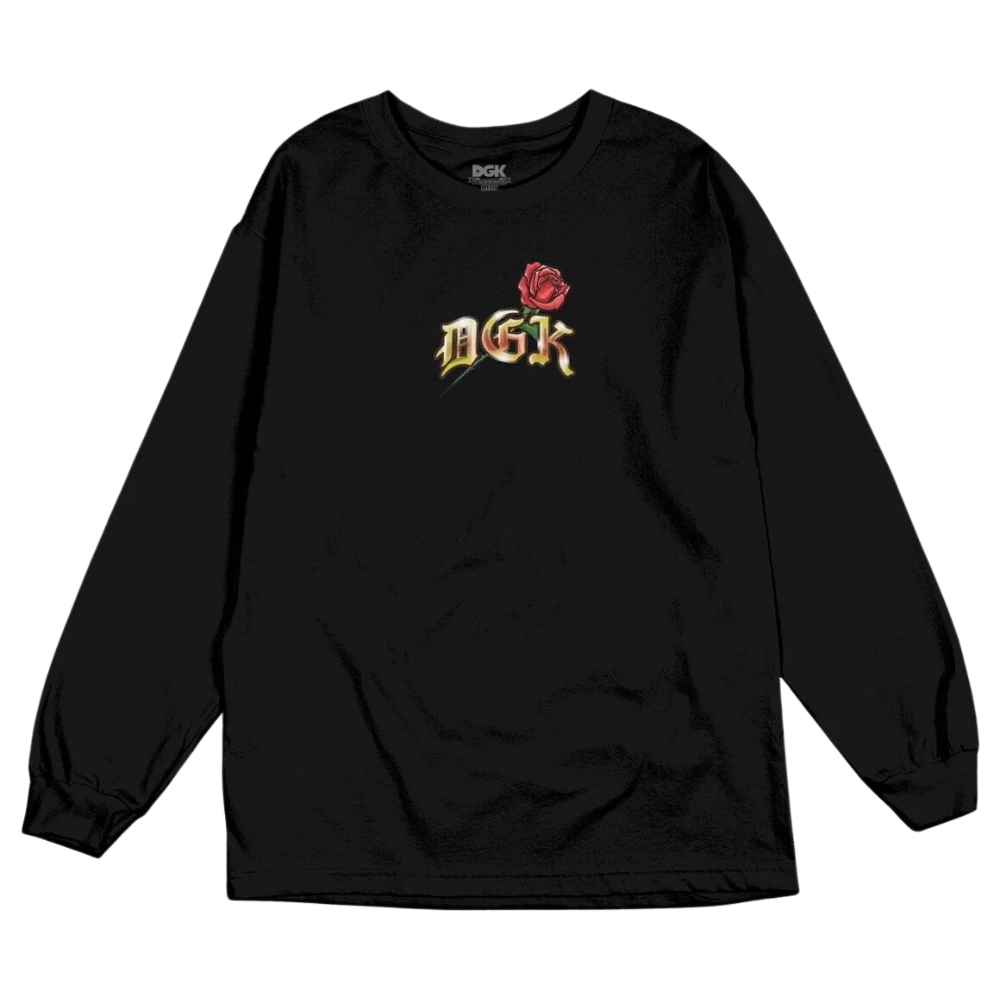 DGK Casta Black Long Sleeve Shirt [Size: L]