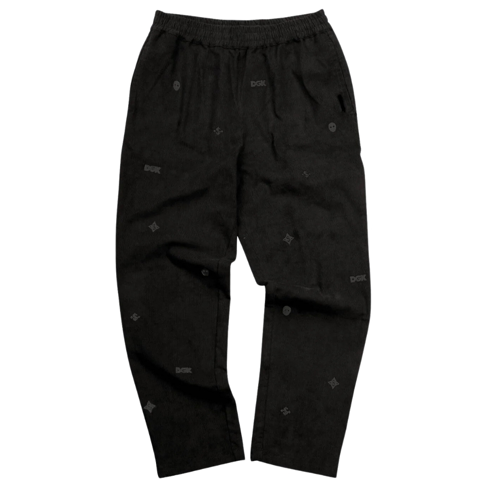 DGK Monogram Cord Black Pants [Size: M]
