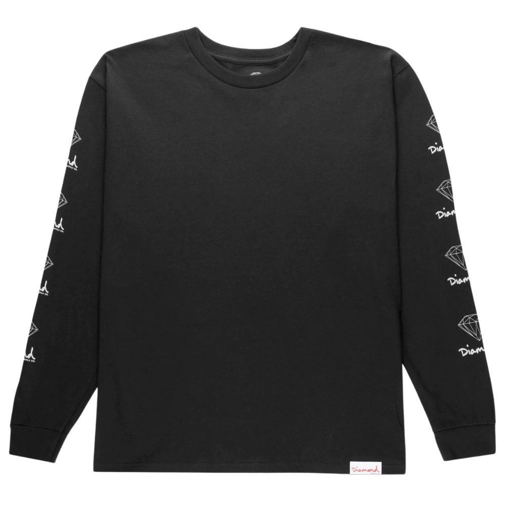 Diamond Supply Co OG Sign Black Long Sleeve Shirt