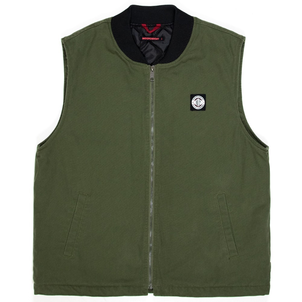 Independent BTG Lennox Garage Army Green Vest [Size: M]