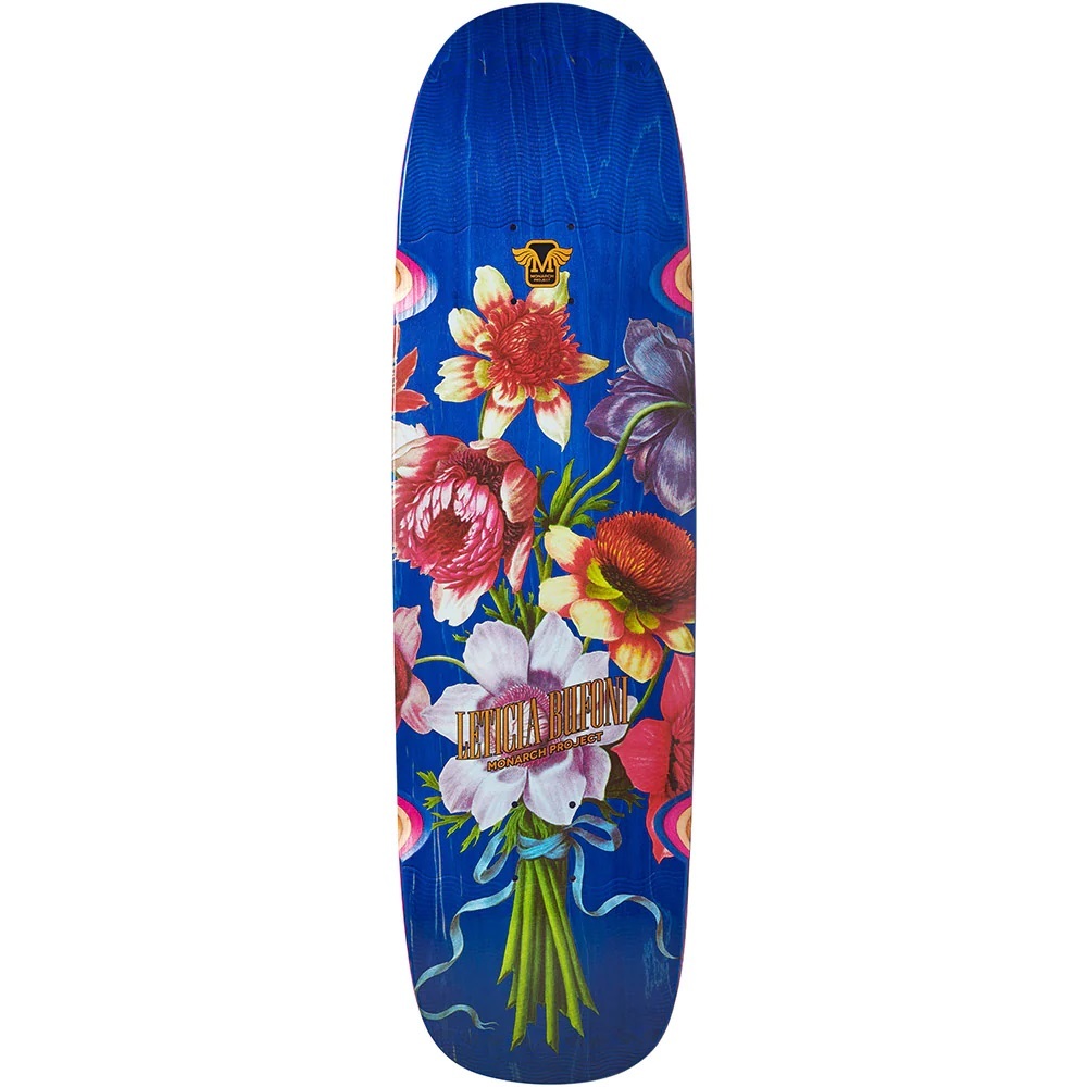 Monarch Botanic Squared R7 Leticia Bufoni Blue 8.75 Skateboard Deck