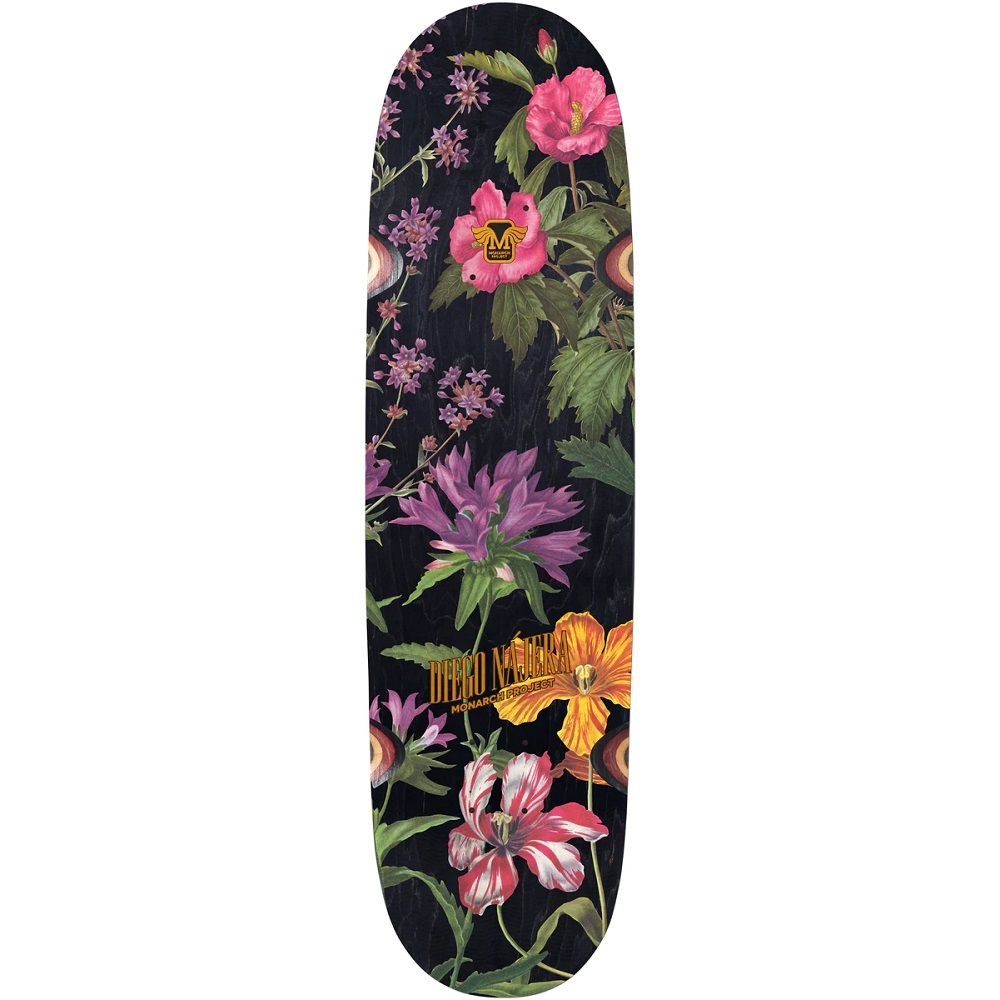 Monarch Botanic Nineties R7 Digo Najera Black 8.375 Skateboard Deck