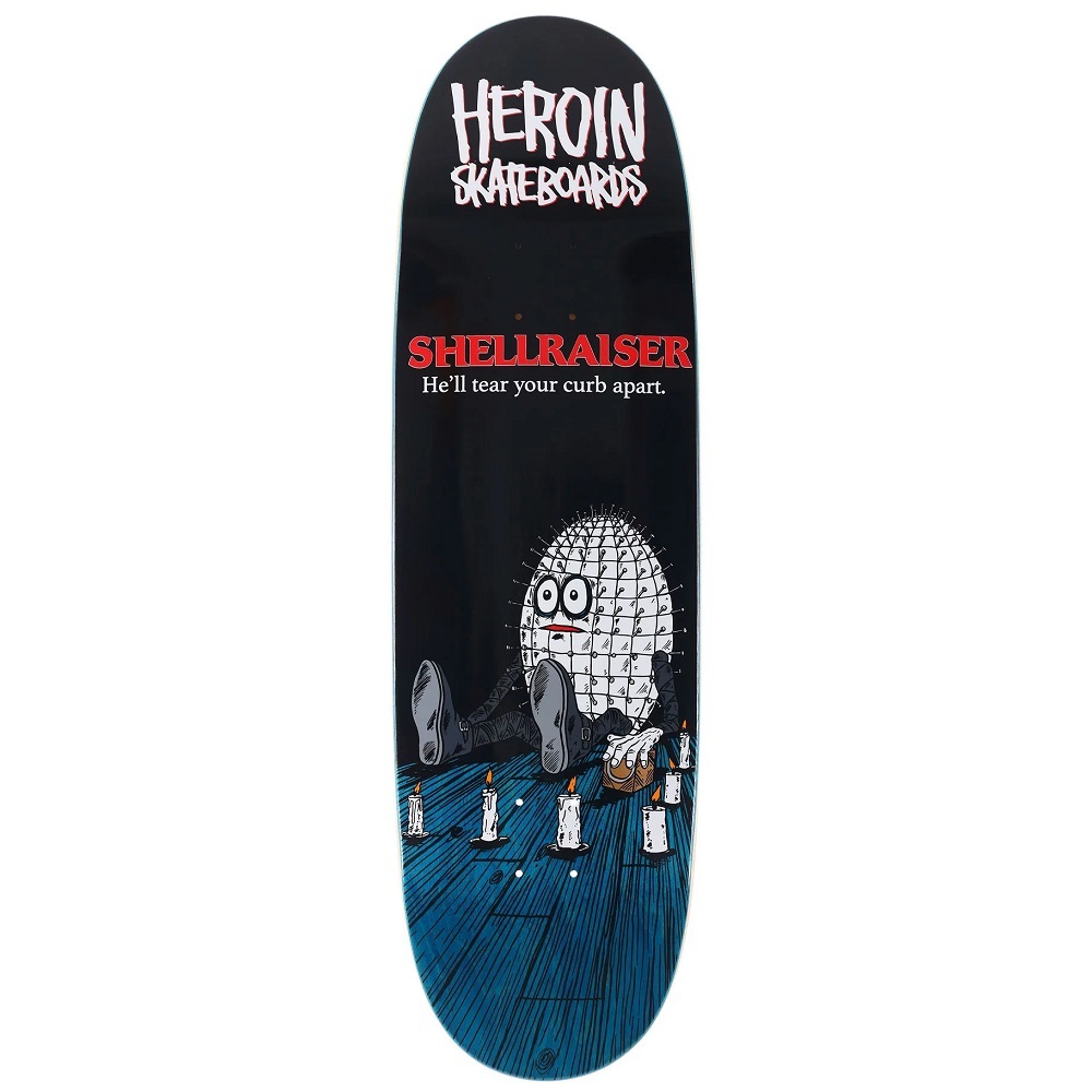 Heroin Shellraiser Blue 9.4 Skateboard Deck