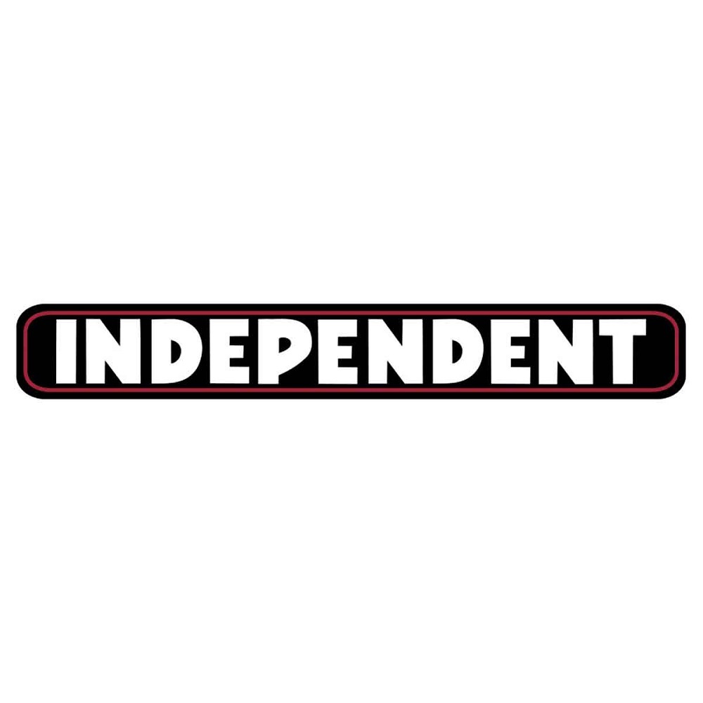 Independent Bar Logo White Black Vinyl Sticker