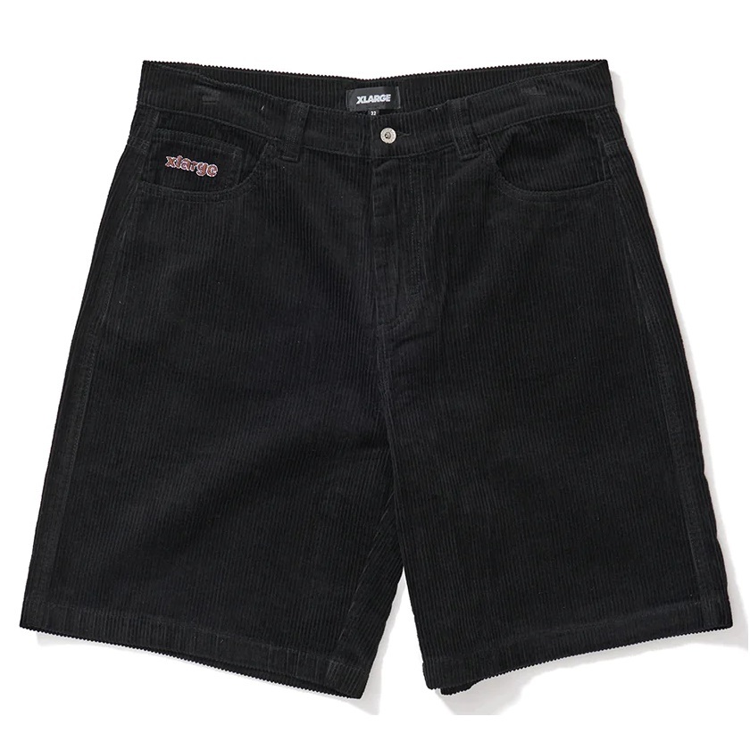XLarge Cord 91 Black Shorts [Size: 28]