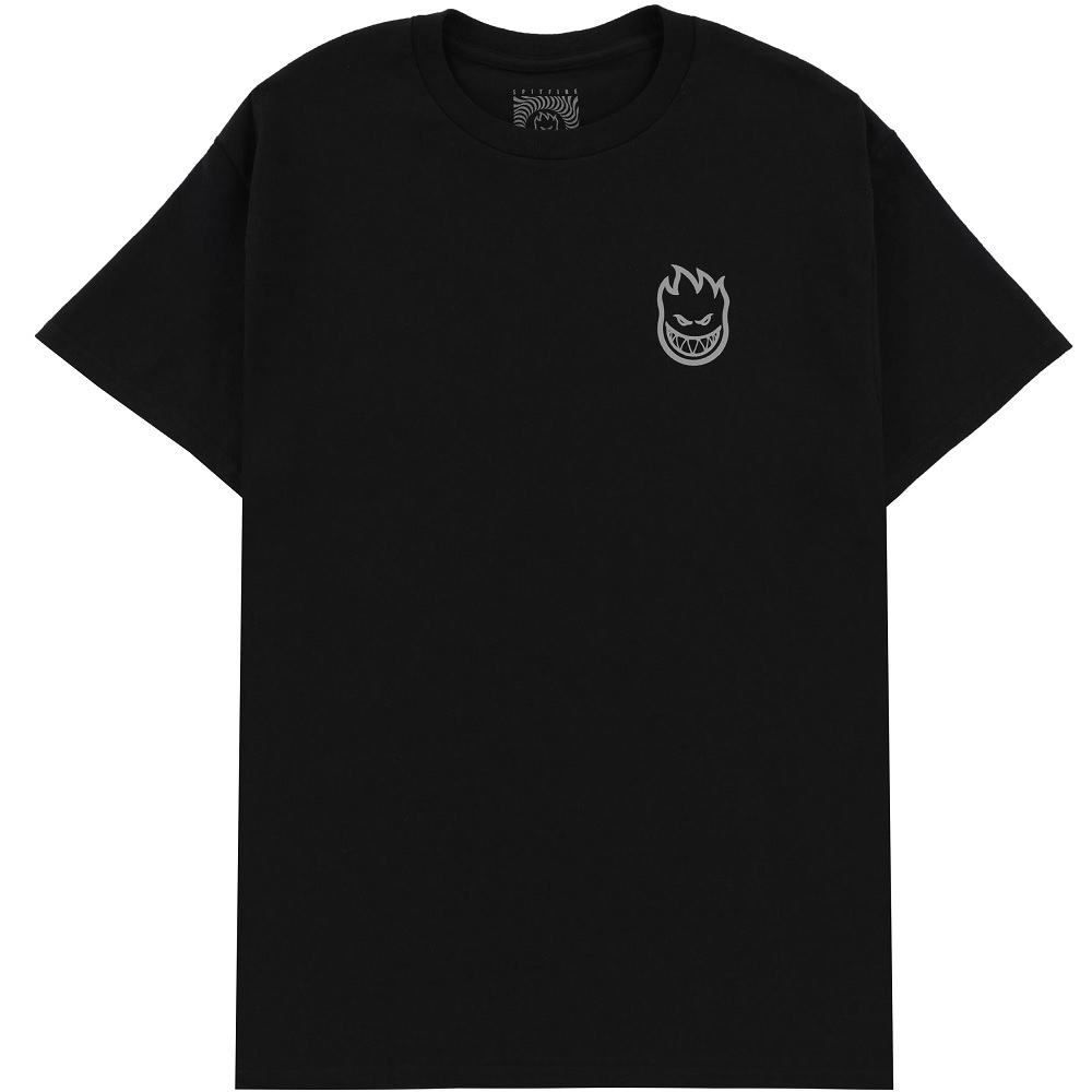 Spitfire Smoke Classic Black T-Shirt [Size: S]