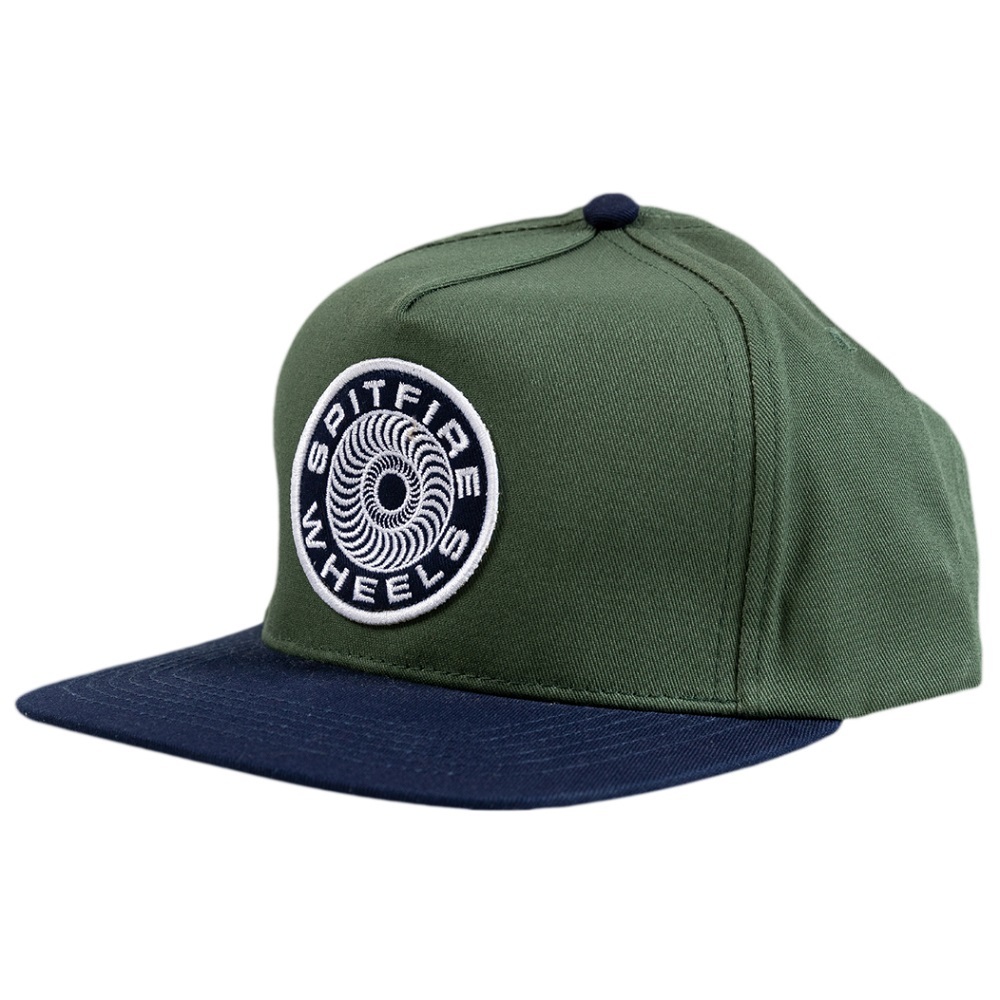 Spitfire Classic 87 Swirl Patch Green Navy Adjustable Hat Cap