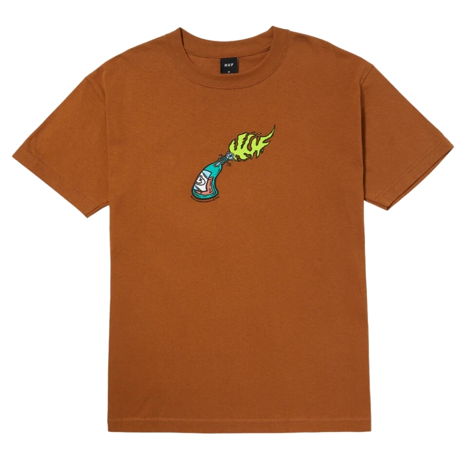 HUF Fire Starter Rubber T-Shirt [Size: S]