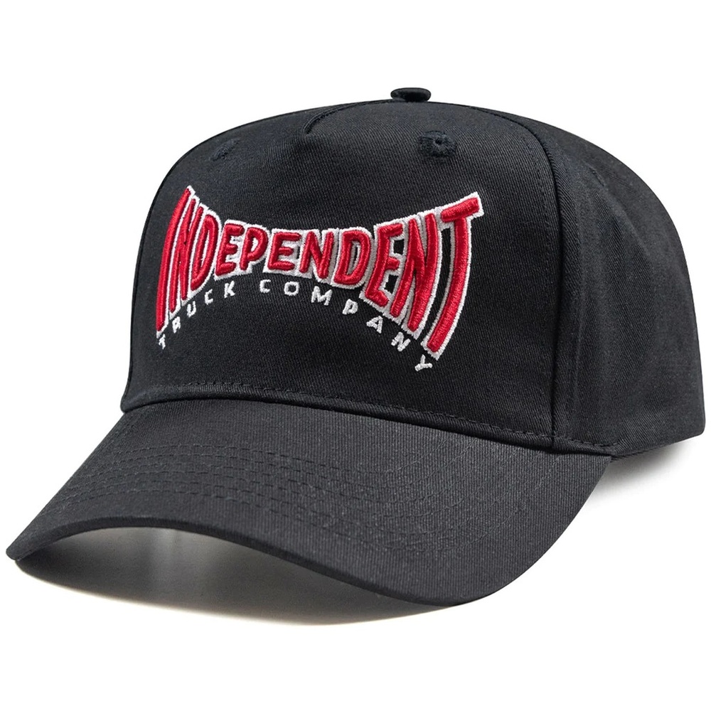 Independent Spanning Black Snapback Hat
