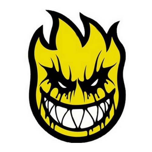Spitfire Bighead Deathmask Sticker [Colour: Yellow]