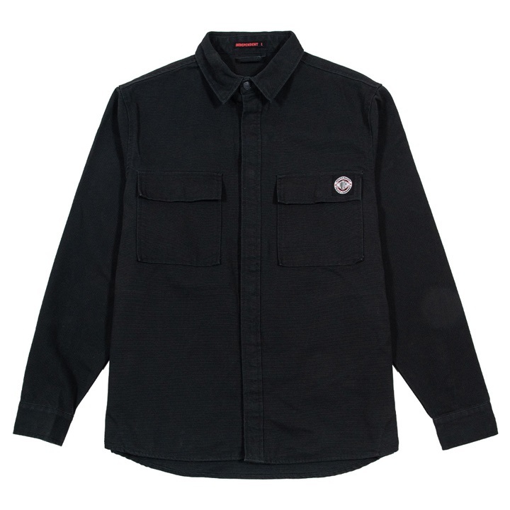 Independent BTG Fresno Original Fit Black Long Sleeve Shirt [Size: XL]