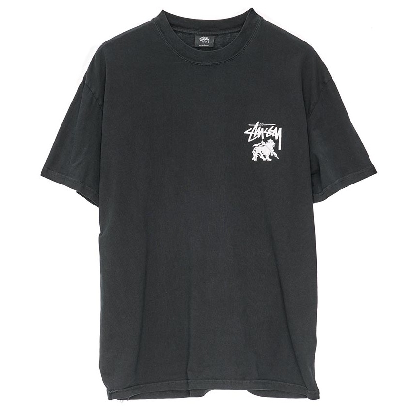 Stussy Rasta Dot 50-50 Pigment Black T-Shirt [Size: S]