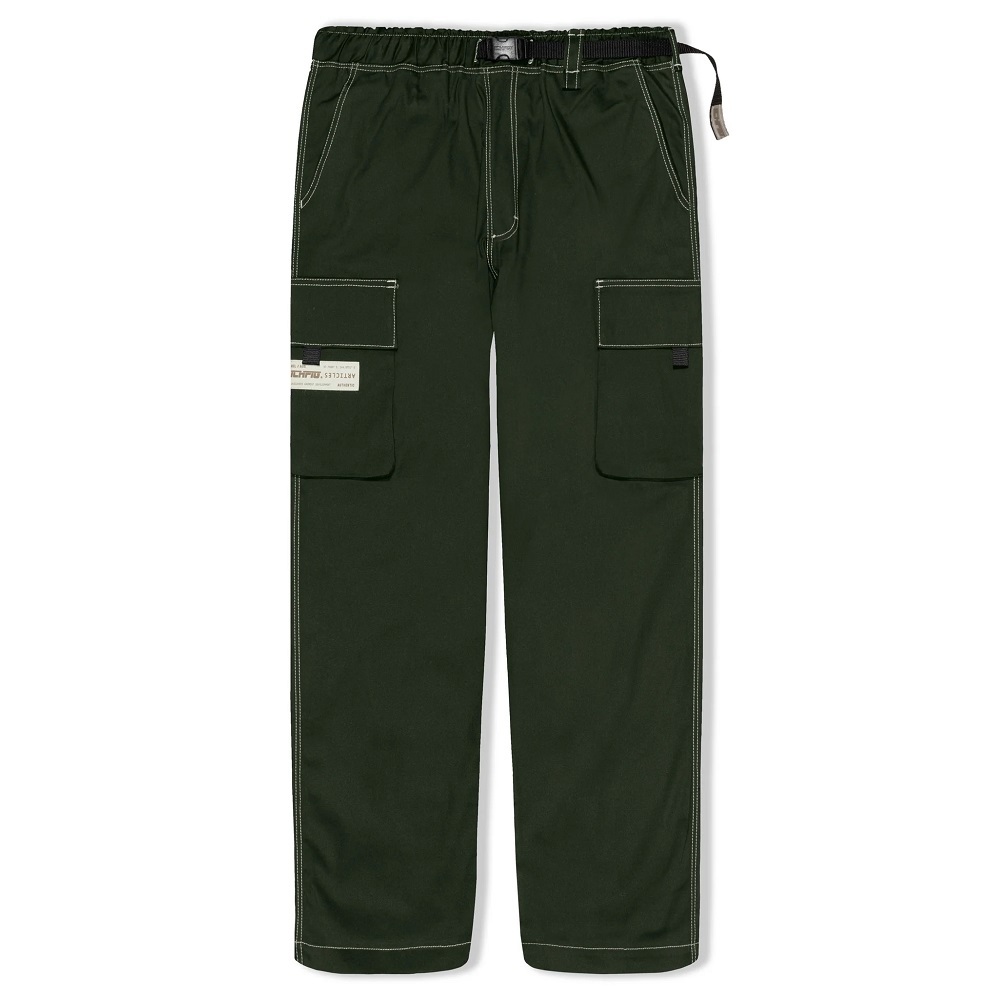 Ichpig Articles Cargo Drill Olive Pants [Size: S]