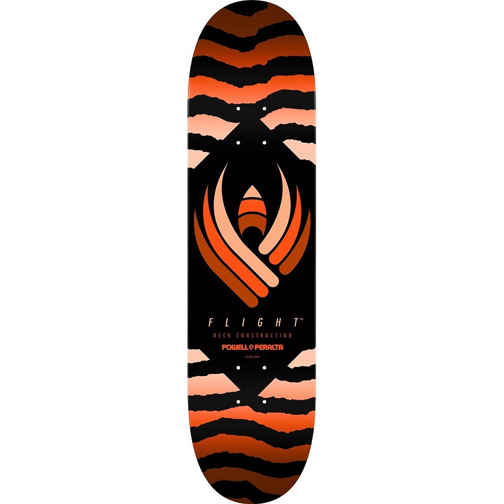 Powell Peralta Flight Safari Orange Shape 249 8.5 Skateboard Deck