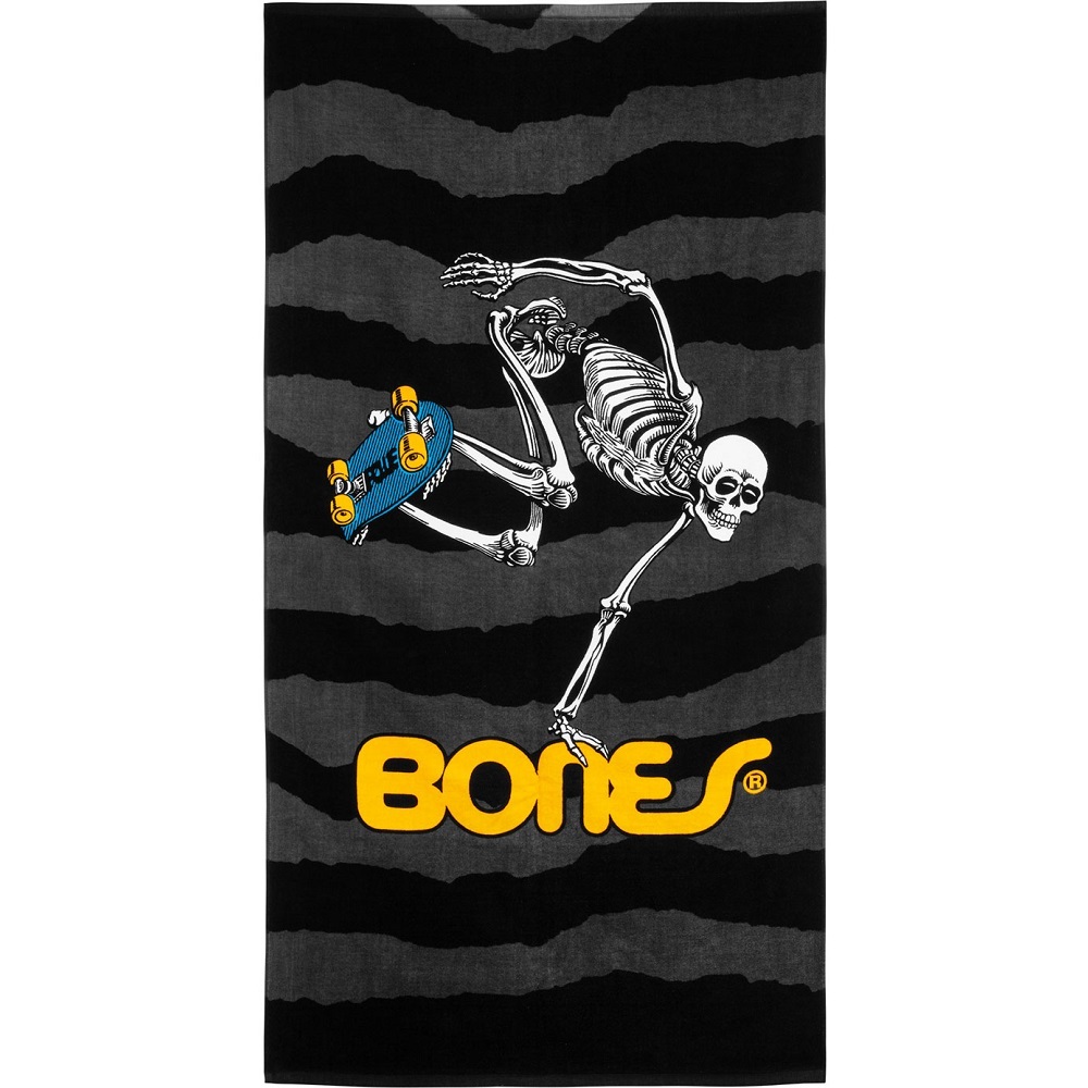 Powell Peralta Skate Skeleton Black Towel