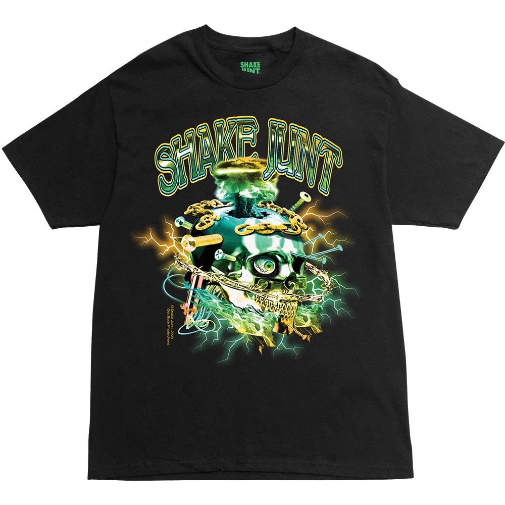 Shake Junt Skull Skrew 2 Black T-Shirt [Size: L]