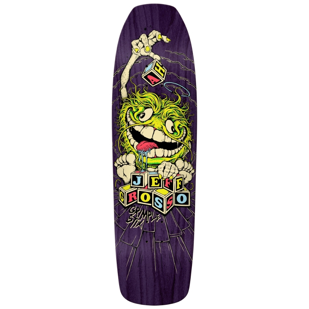 Anti Hero Grimple Grosso Purple 9.0 Skateboard Deck