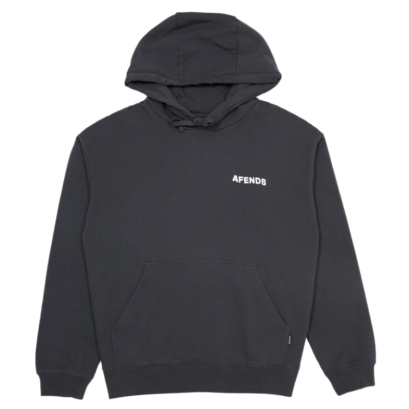 Afends Vinyl Logo Charcoal Hoodie [Size: M]