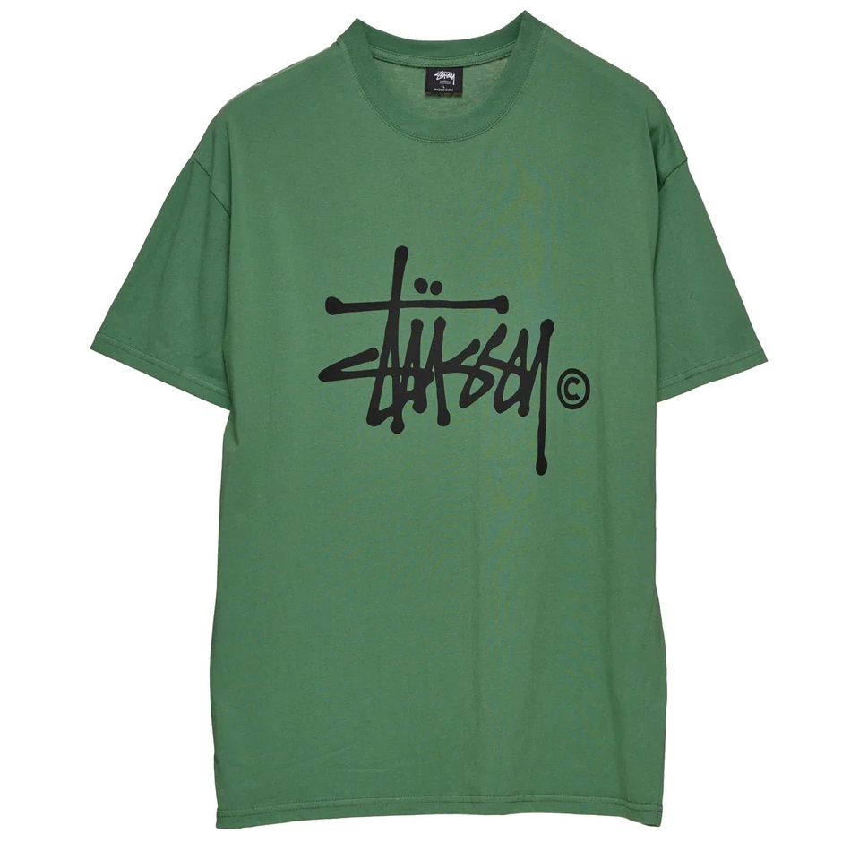 Stussy Solid Graffiti C Green T-Shirt [Size: M]