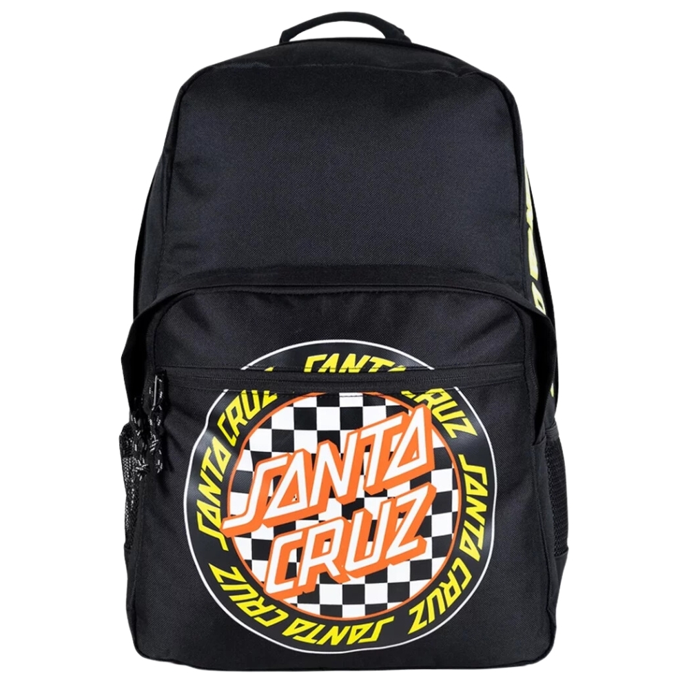 Santa Cruz Outer Ringed Check Dot Black Backpack
