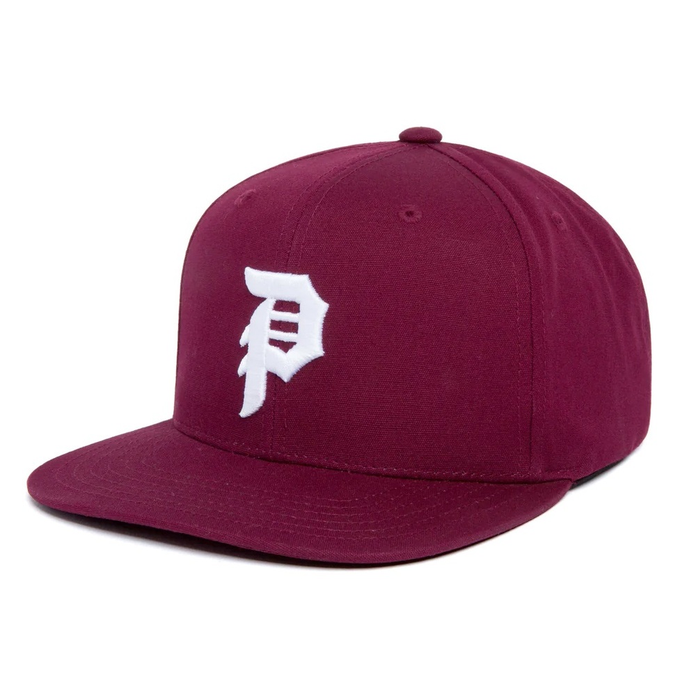Primitive Dirty P Burgundy Snapback Hat