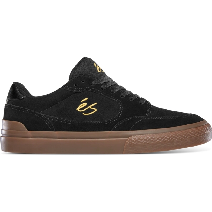 Es Caspian Black Gum Mens Skate Shoes [Size: US 8]