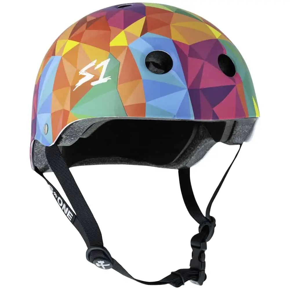 S1 S-One Lifer Certified Kaleidoscope Matte Helmet [Size: XS]