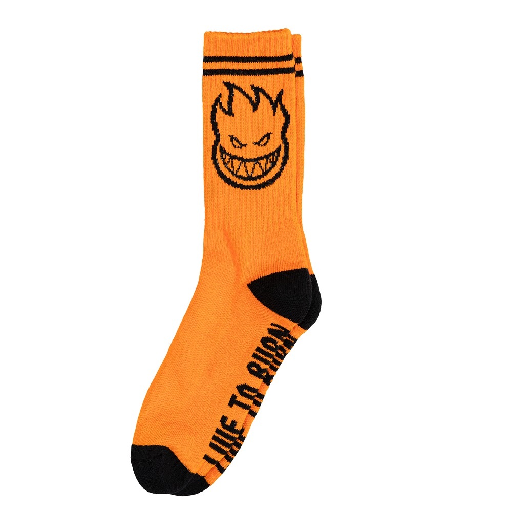 Spitfire Bighead Orange Black 1 Pair Mens Socks