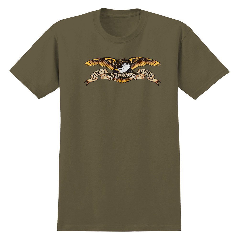 Anti Hero Eagle Military Green T-Shirt [Size: XL]