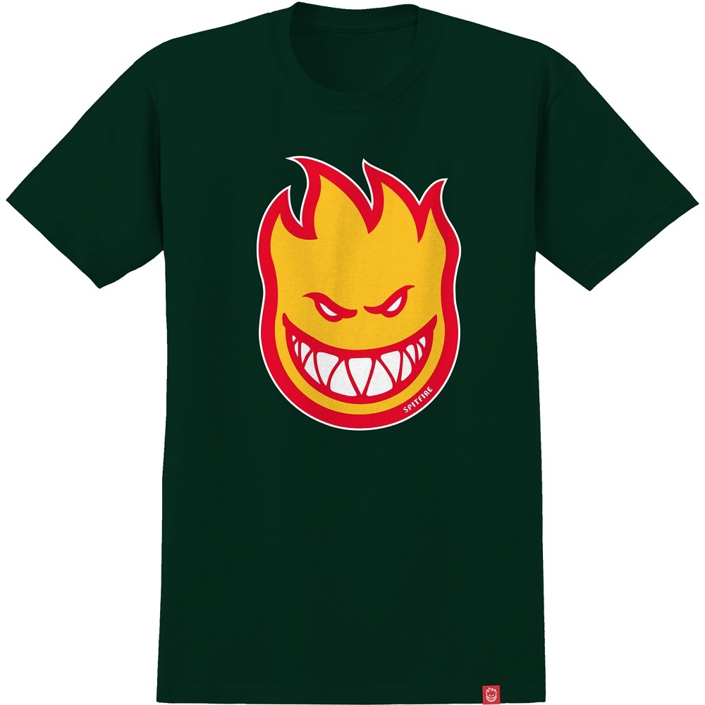 Spitfire Bighead Fill Forest Green Gold T-Shirt [Size: S]