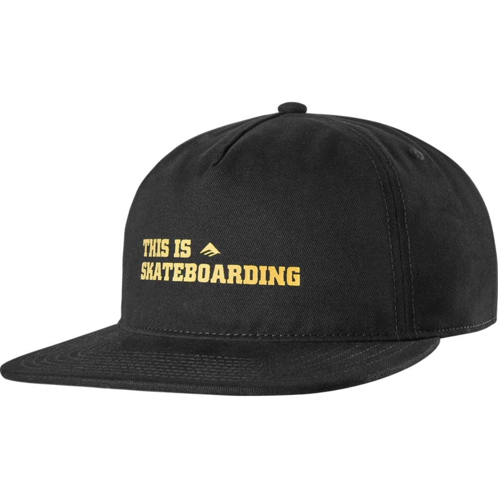 Emerica This Is Skateboarding Black Snapback Hat