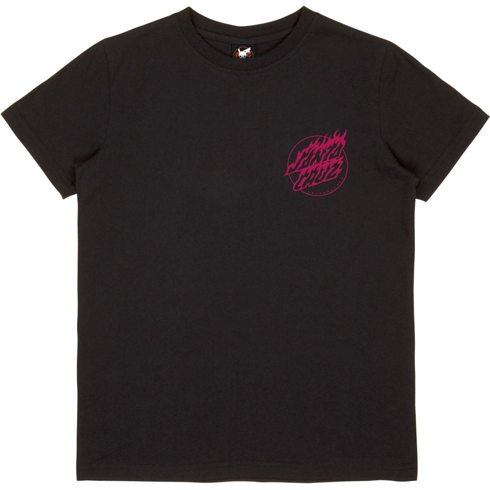 Santa Cruz X Pokemon Fire Type 1 Black Youth T-Shirt [Size: 12]