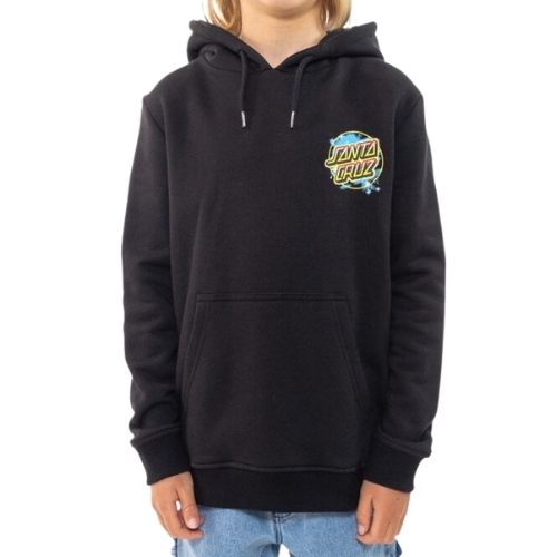 Santa Cruz X Pokemon Pikachu Spray Dot Black Youth Hoodie [Size: 8]