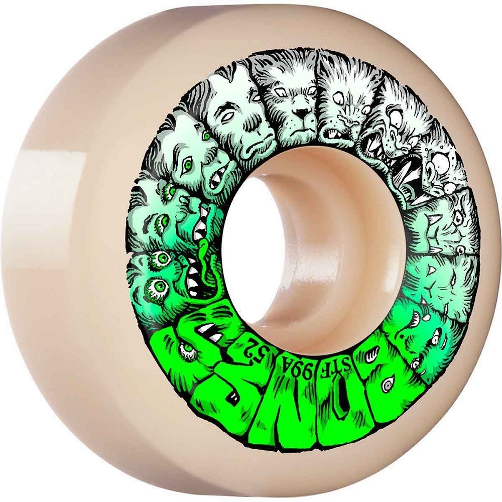 Bones Weird Wolf Sidecut STF V5 99A 53mm Skateboard Wheels