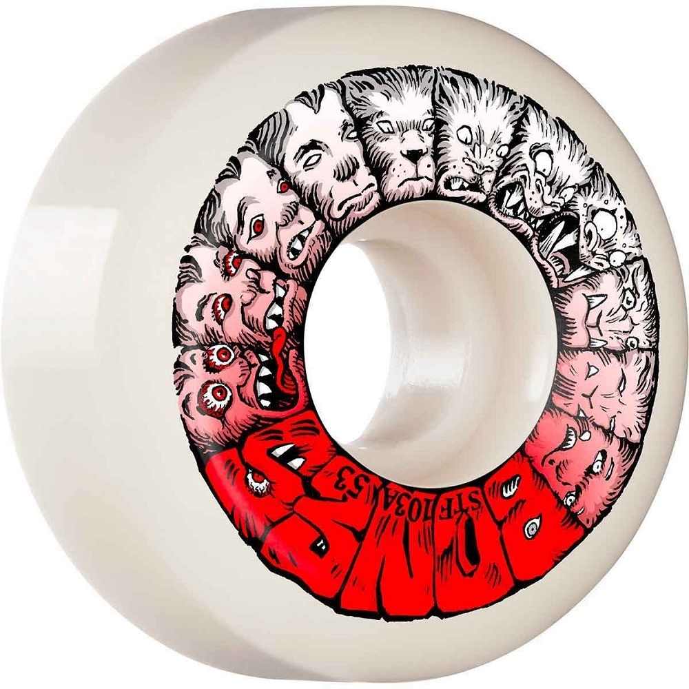 Bones Weird Wolf Sidecut STF V5 103A 54mm Skateboard Wheels