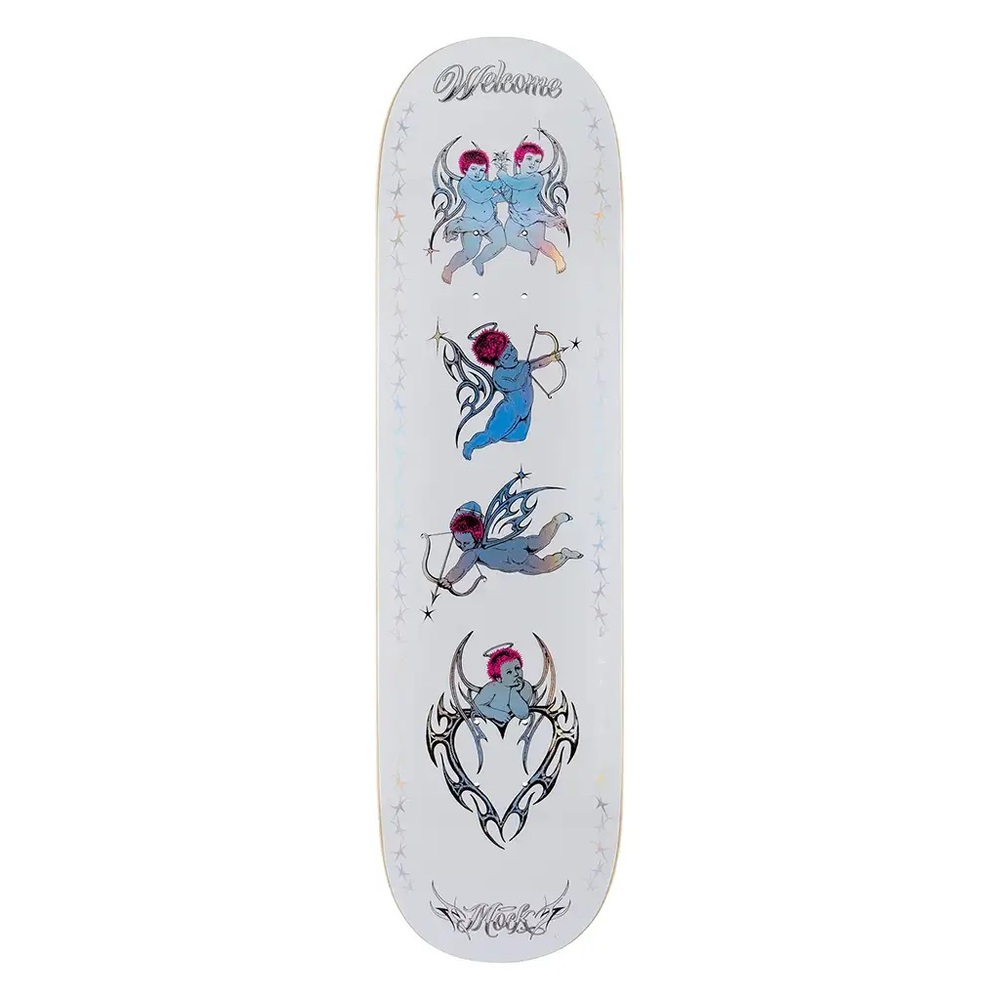 Welcome Cherubs On Island White Prism Foil 8.38 Skateboard Deck