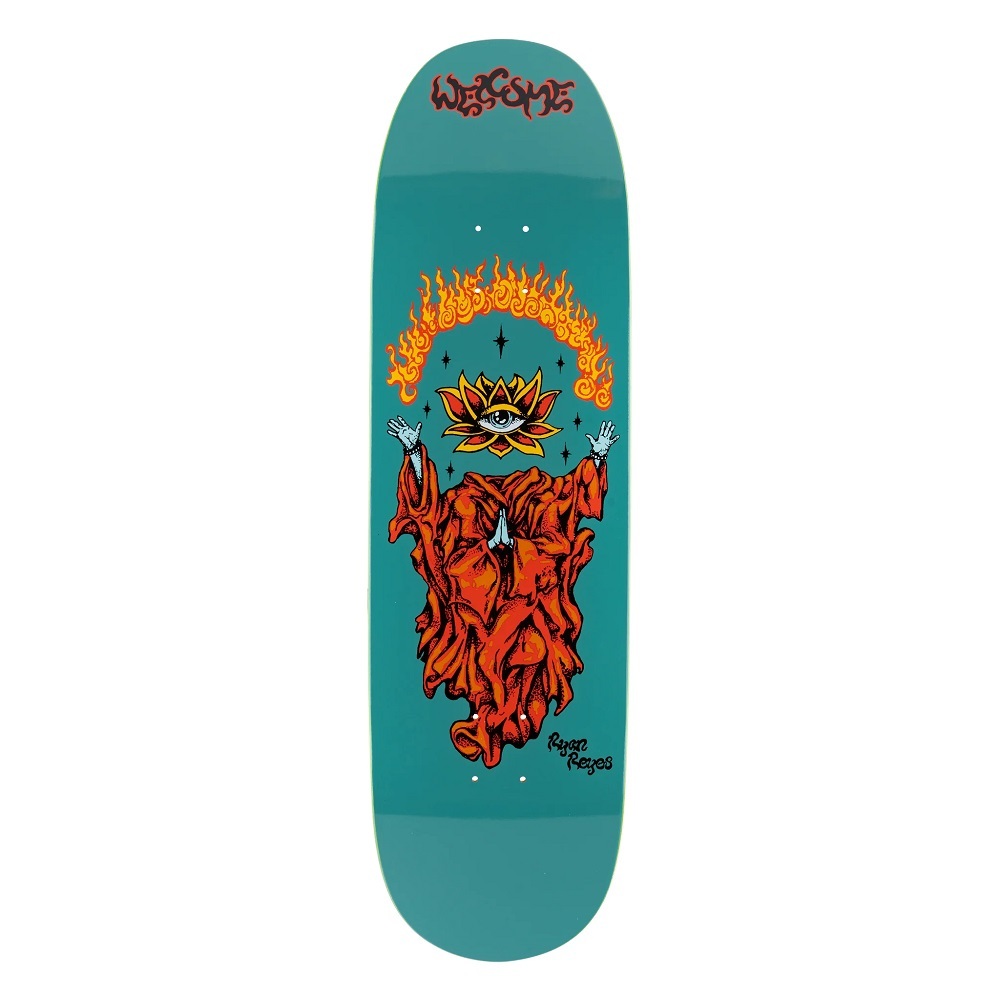 Welcome Rebirth On Baculus 2 Teal 9.0 Skateboard Deck
