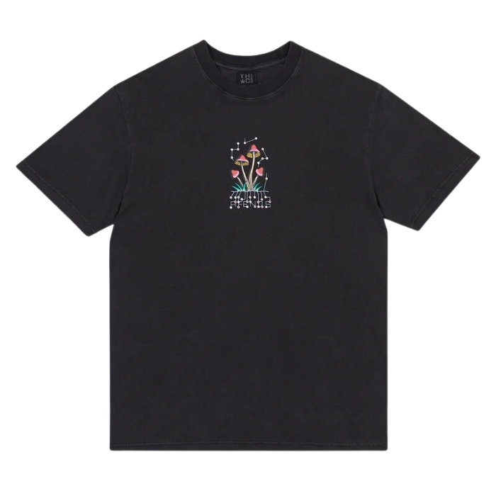 Afends Journey Inward Retro Graphic Stone Black T-Shirt [Size: M]