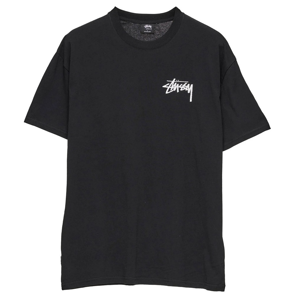 Stussy Big Stock Black T-Shirt [Size: XXL]