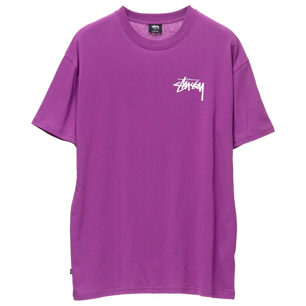 Stussy Big Stock Purple T-Shirt [Size: XL]