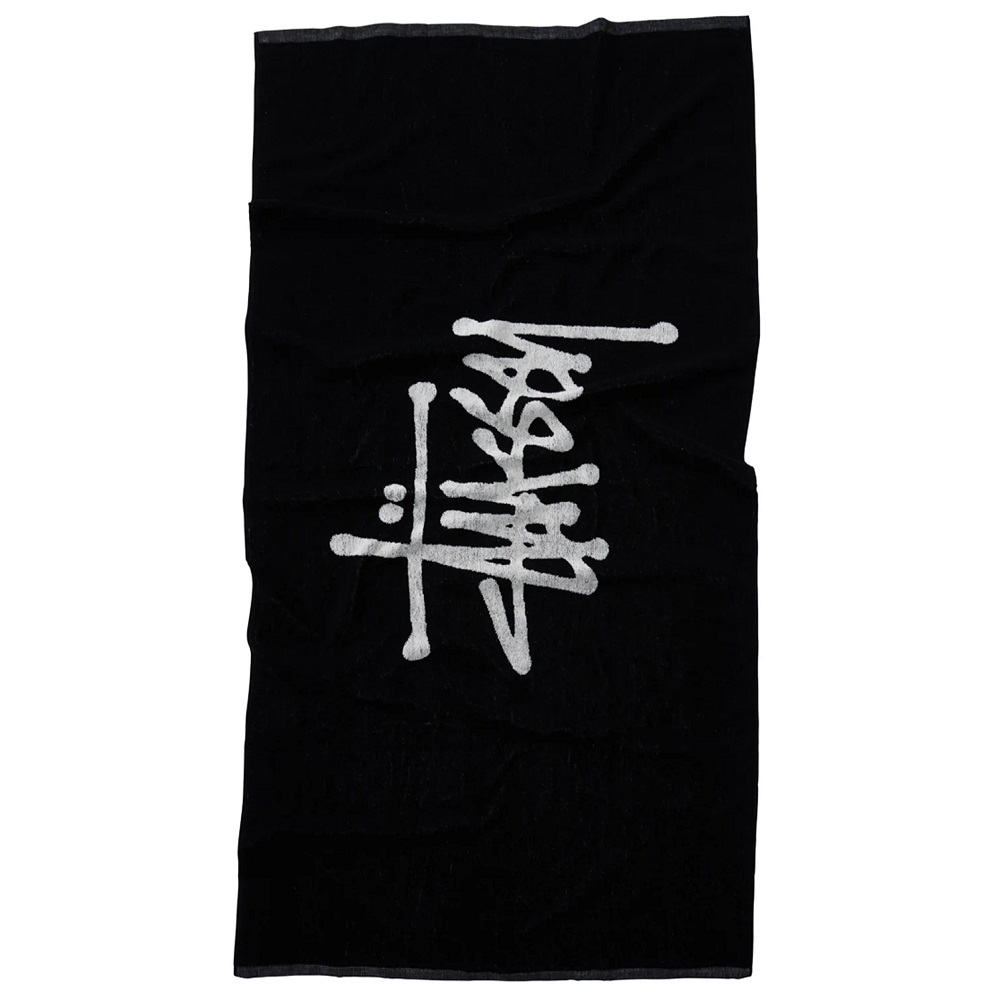 Stussy Graffiti Jacquard Black Towel
