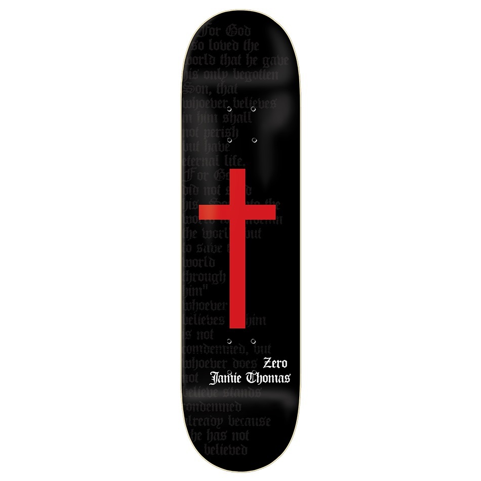 Zero Cross Thomas Black Red 8.25 Skateboard Deck