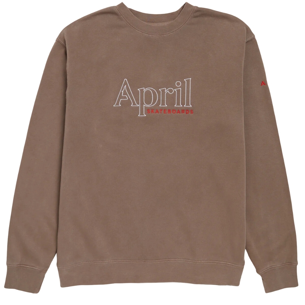 April OG Embroidery Clay Crew Jumper [Size: M]