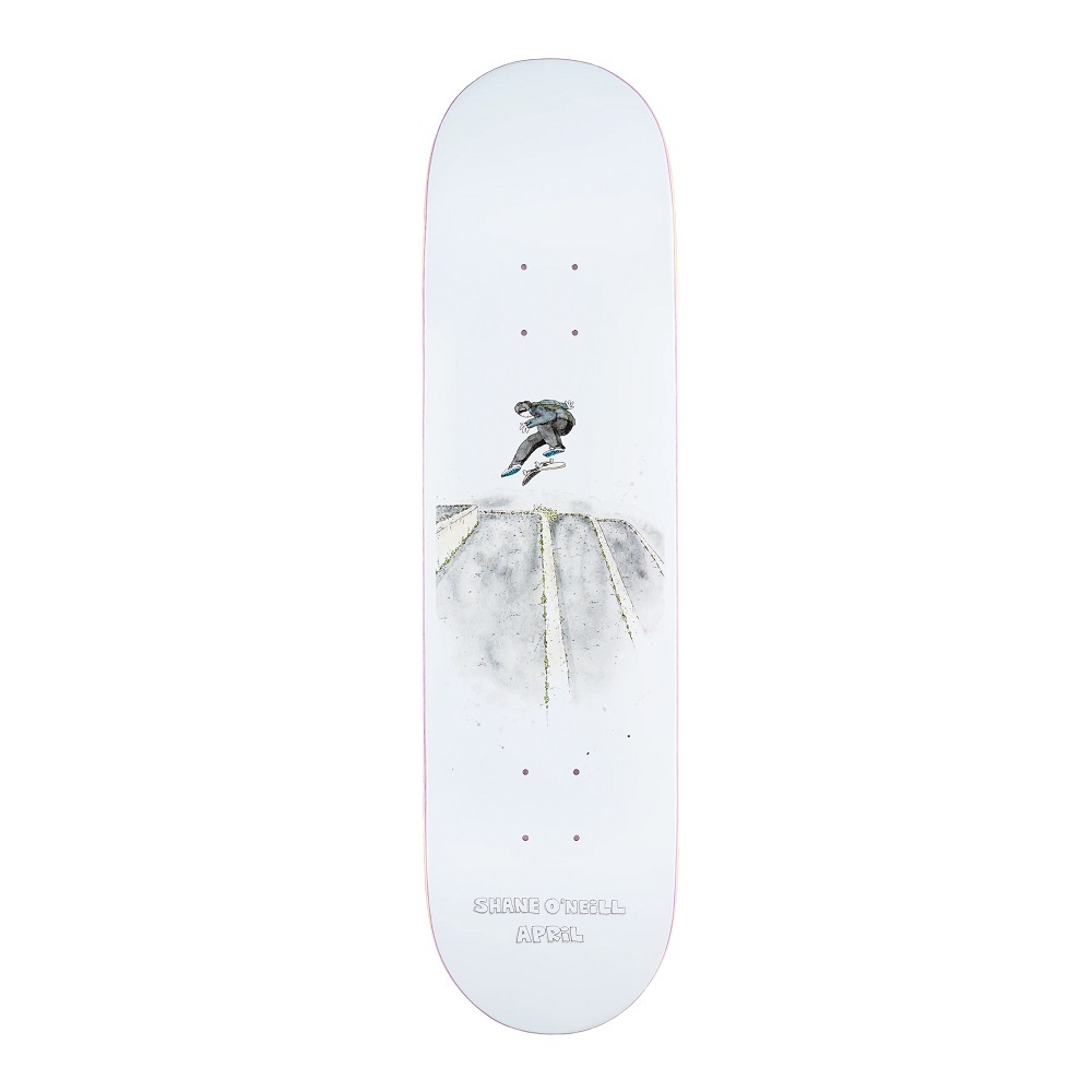 April Shane Oneill Wallenberg White 8.0 Skateboard Deck