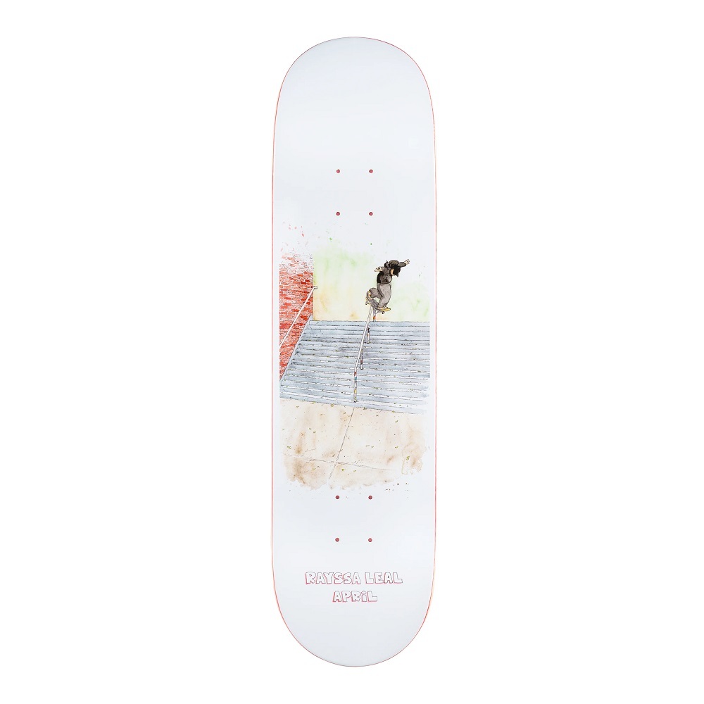 April Rayssa Leal Hollywood High White 8.0 Skateboard Deck